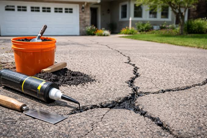 How to Repair Cracks in a Concrete Driveway Before Sealing