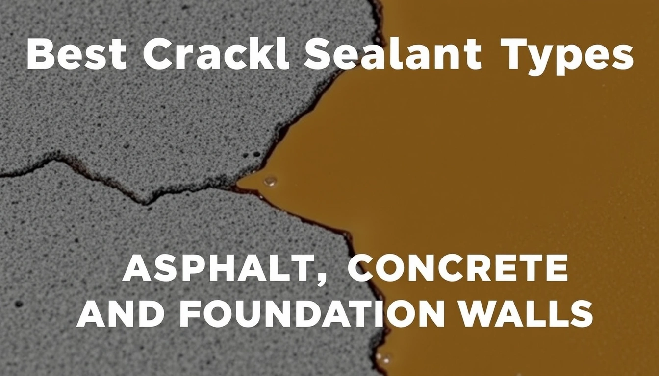 Best Crack Sealant Types for Asphalt, Concrete, and Foundation Walls Best Crack Sealant Types for Asphalt, Concrete, and Foundation Walls
