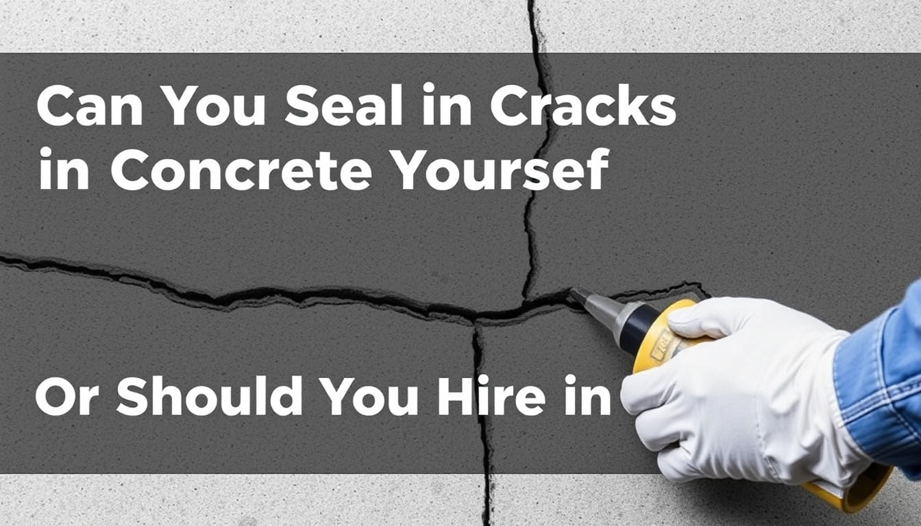 Can You Seal Cracks in Concrete Yourself, or Should You Hire a Pro? Can You Seal Cracks in Concrete Yourself, or Should You Hire a Pro?