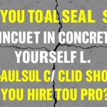 Can You Seal Cracks in Concrete Yourself, or Should You Hire a Pro?