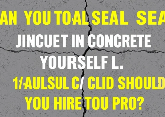 Can You Seal Cracks in Concrete Yourself, or Should You Hire a Pro?