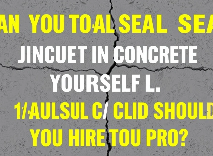 Can You Seal Cracks in Concrete Yourself, or Should You Hire a Pro?