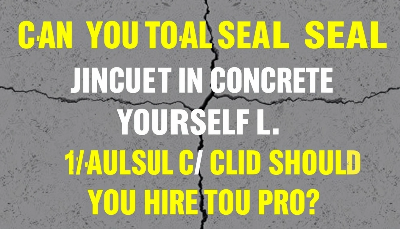 Can You Seal Cracks in Concrete Yourself, or Should You Hire a Pro?