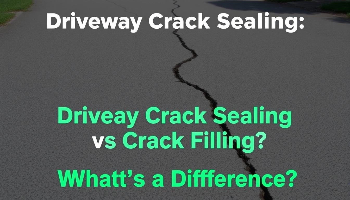 Driveway Crack Sealing vs Crack Filling: What’s the Difference? Driveway Crack Sealing vs Crack Filling: What’s the Difference?