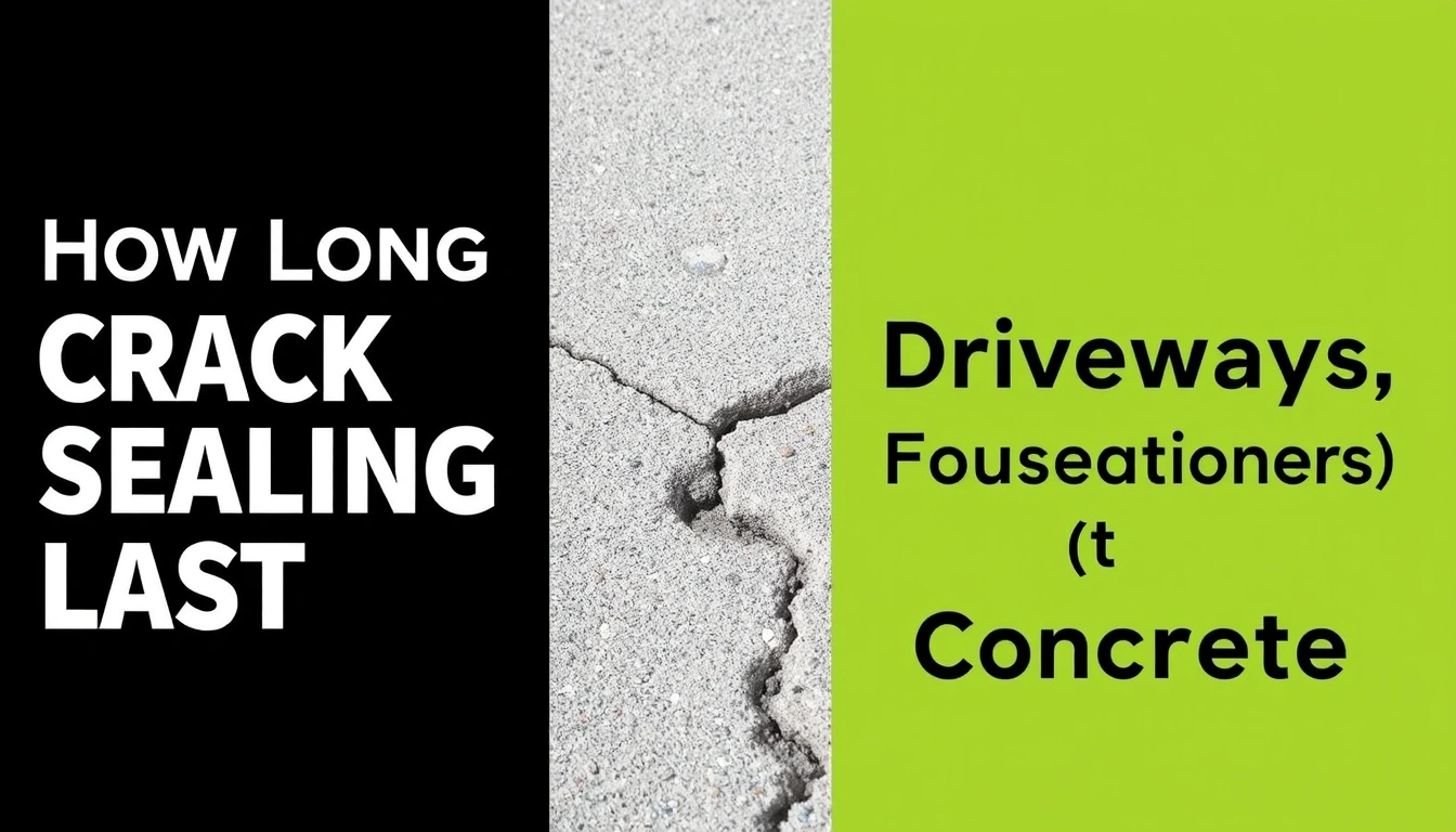 How Long Does Crack Sealing Last on Driveways, Foundations, and Concrete?