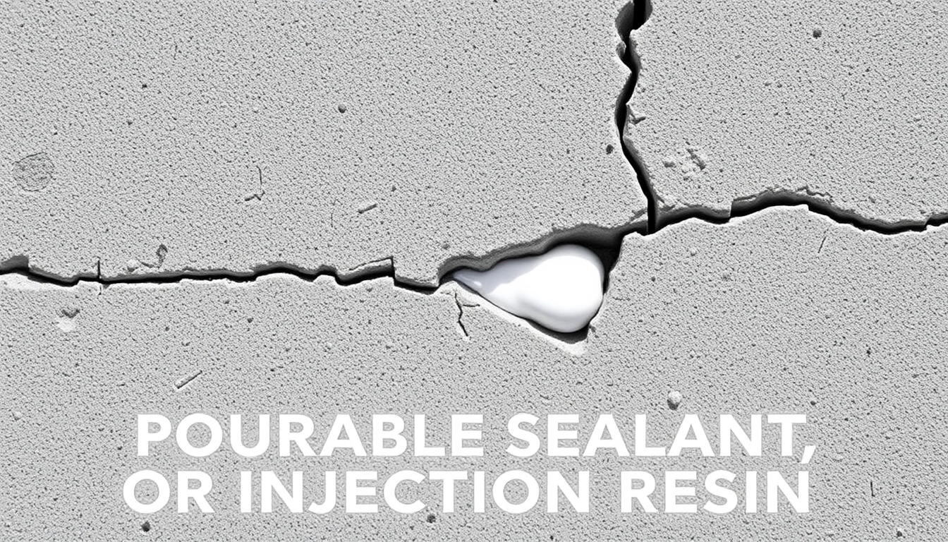How to Choose Crack Sealant Caulk, Pourable Sealant, or Injection Resin