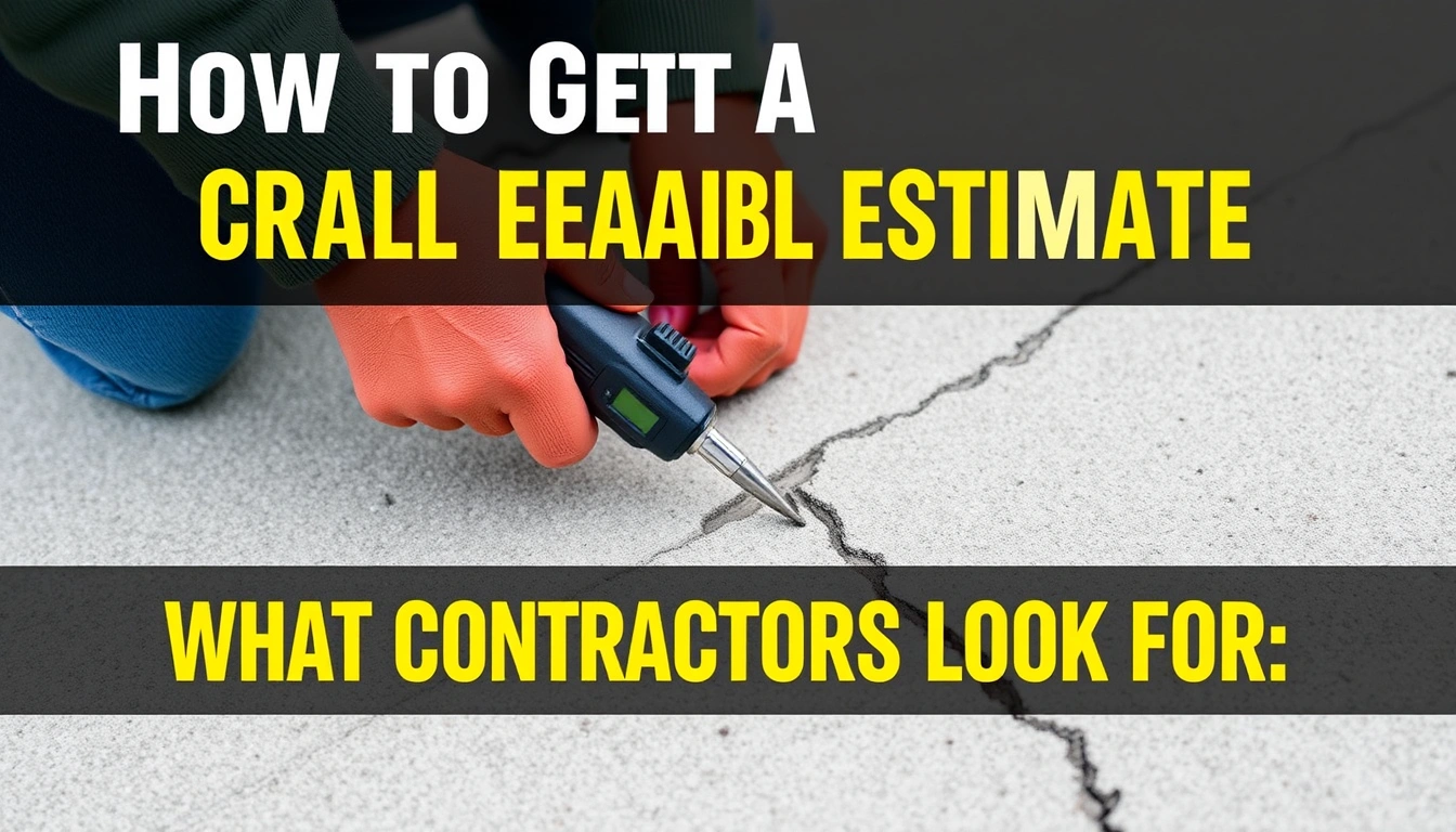How to Get a Crack Sealing Estimate: What Contractors Look For