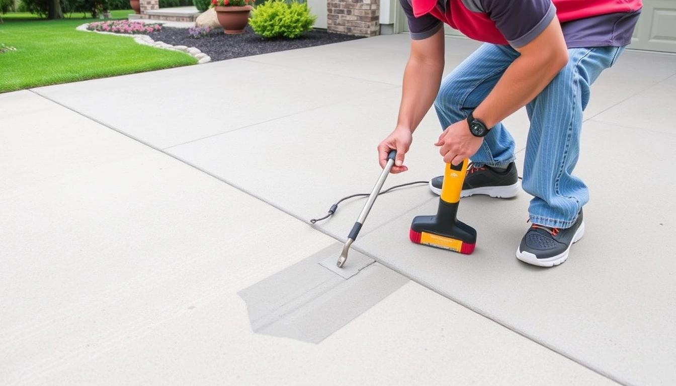 How to Repair Cracks in a Concrete Driveway Before Sealing