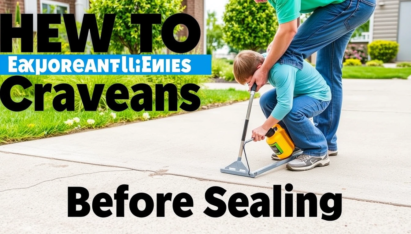 How to Repair Cracks in a Concrete Driveway Before Sealing