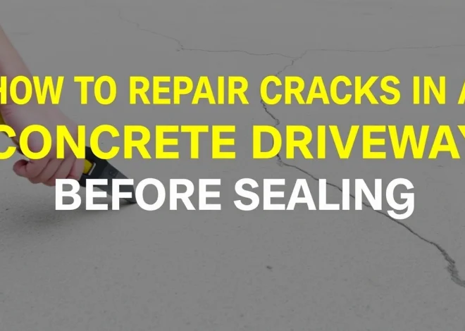 How to Repair Cracks in a Concrete Driveway Before Sealing