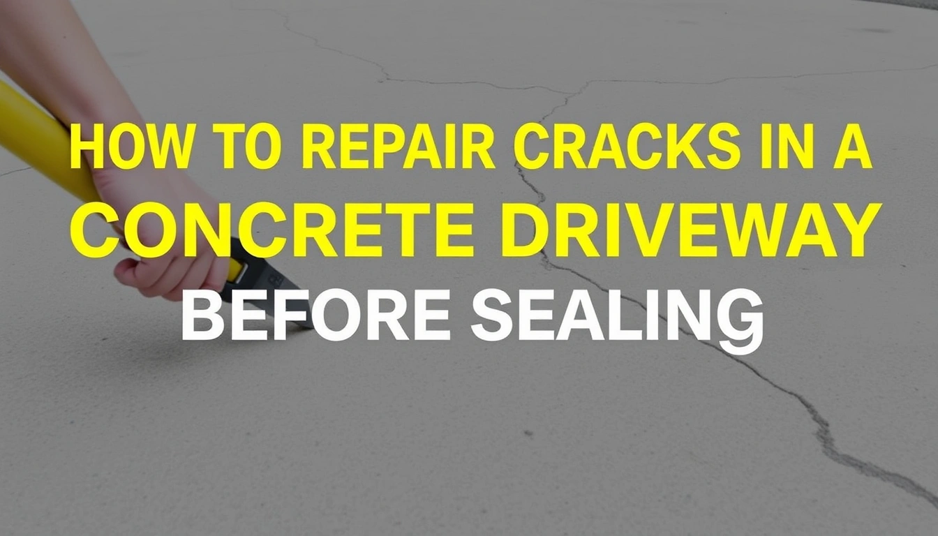 How to Repair Cracks in a Concrete Driveway Before Sealing