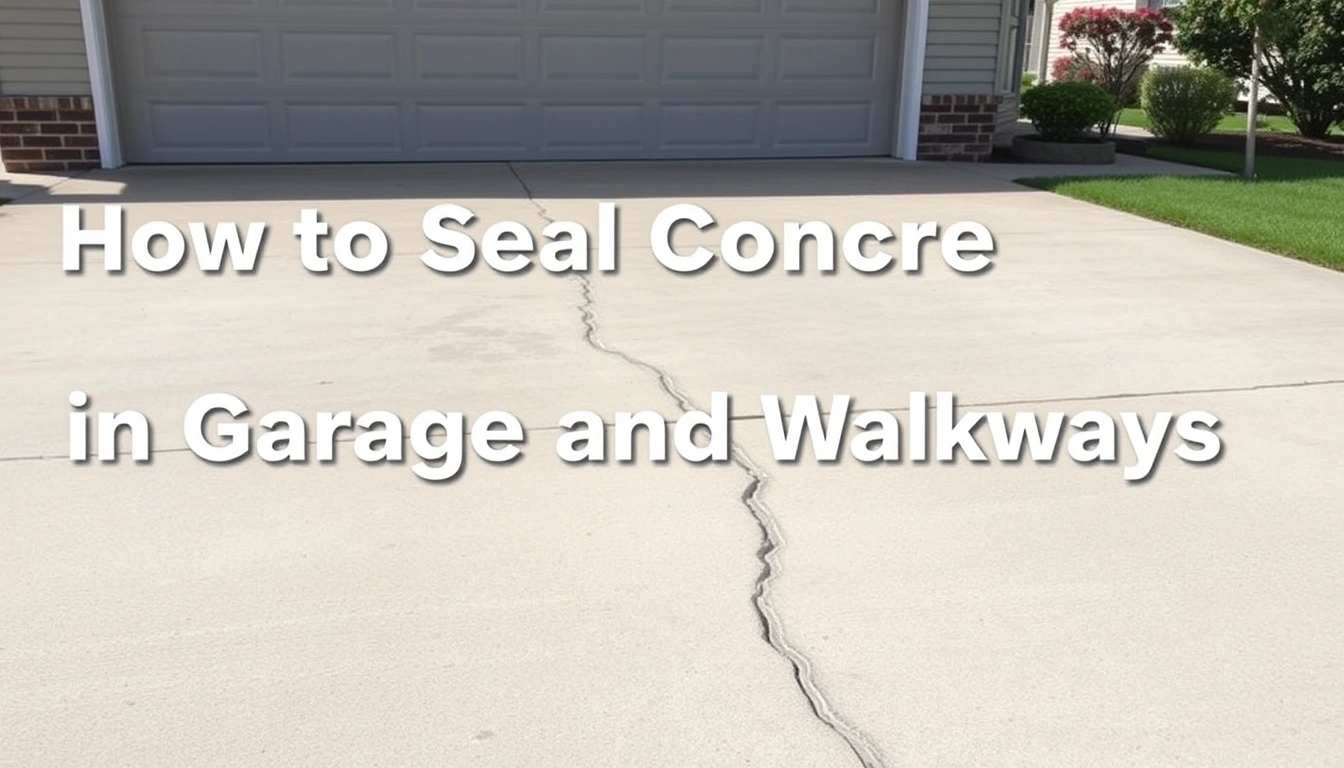 How to Seal Concrete Slab Cracks in Garages and Walkways