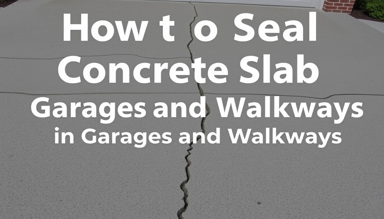 How to Seal Concrete Slab Cracks in Garages and Walkways