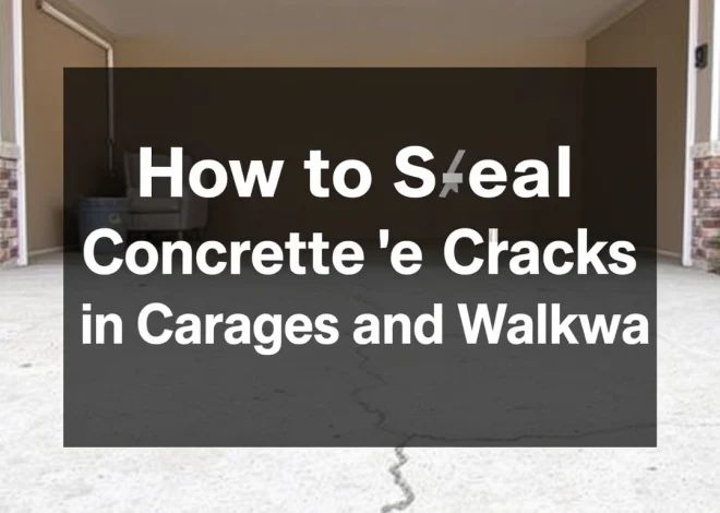 How to Seal Concrete Slab Cracks in Garages and Walkways