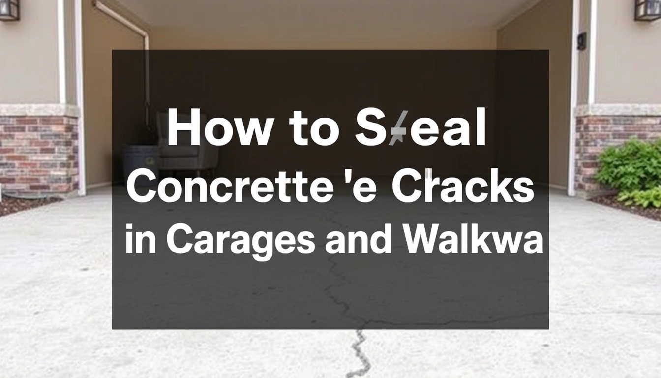 How to Seal Concrete Slab Cracks in Garages and Walkways