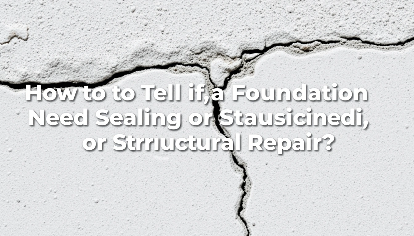 How to Tell if a Foundation Crack Needs Sealing or Structural Repair How to Tell if a Foundation Crack Needs Sealing or Structural Repair