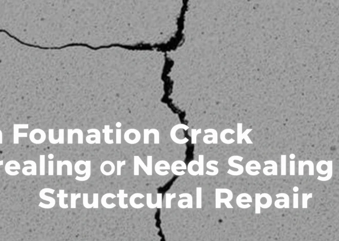 How to Tell if a Foundation Crack Needs Sealing or Structural Repair