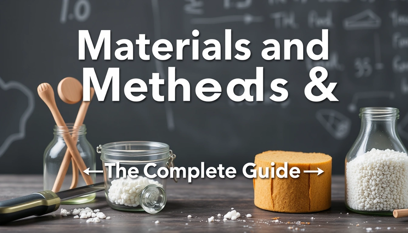 Materials and Methods — The Complete Guide
