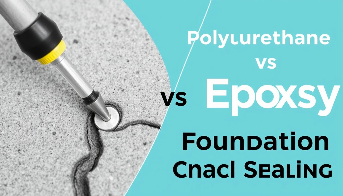 Polyurethane vs Epoxy for Foundation Crack Sealing Polyurethane vs Epoxy for Foundation Crack Sealing