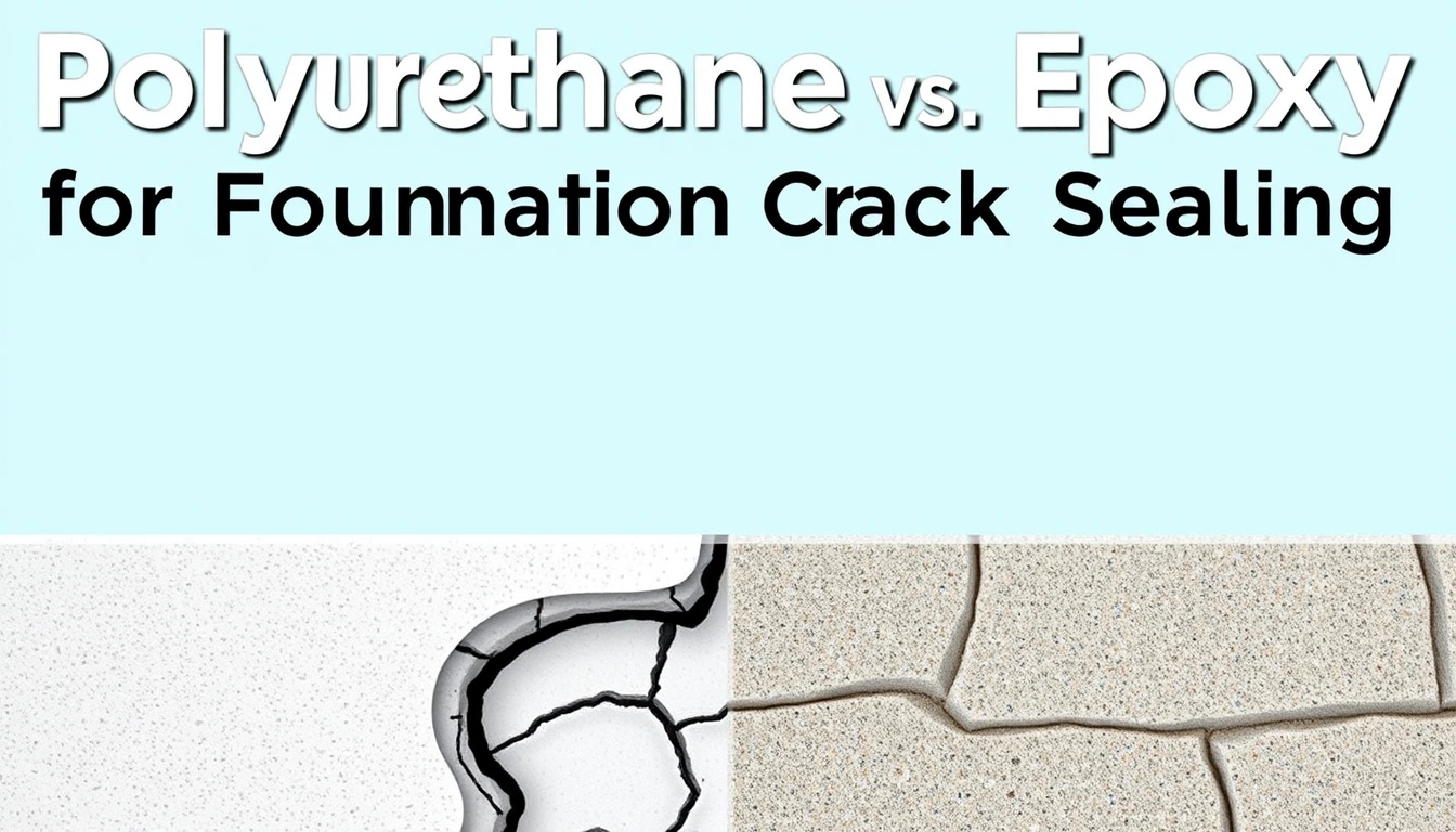 Polyurethane vs Epoxy for Foundation Crack Sealing Polyurethane vs Epoxy for Foundation Crack Sealing
