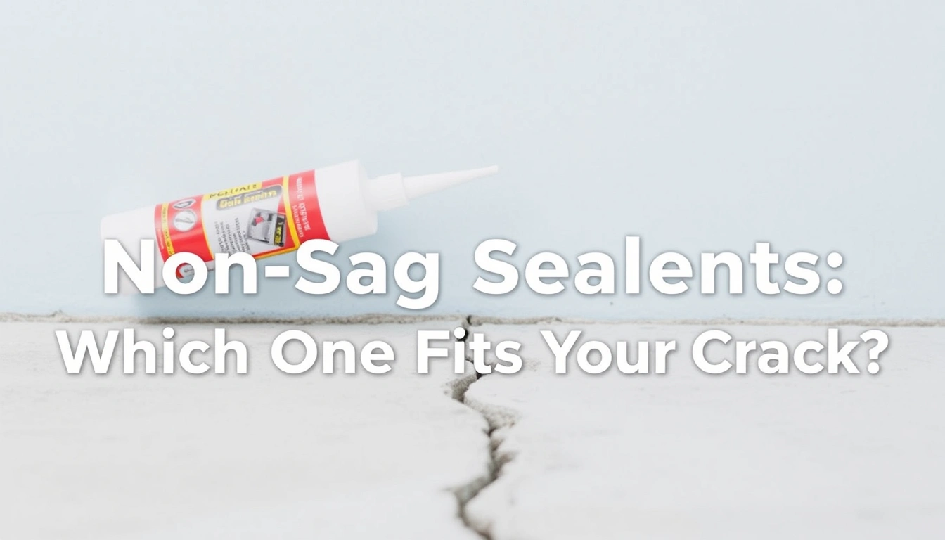 Self-Leveling vs Non-Sag Sealants: Which One Fits Your Crack? Self-Leveling vs Non-Sag Sealants: Which One Fits Your Crack?