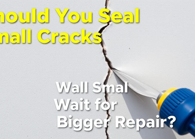 Should You Seal Small Cracks Now or Wait for a Bigger Repair?