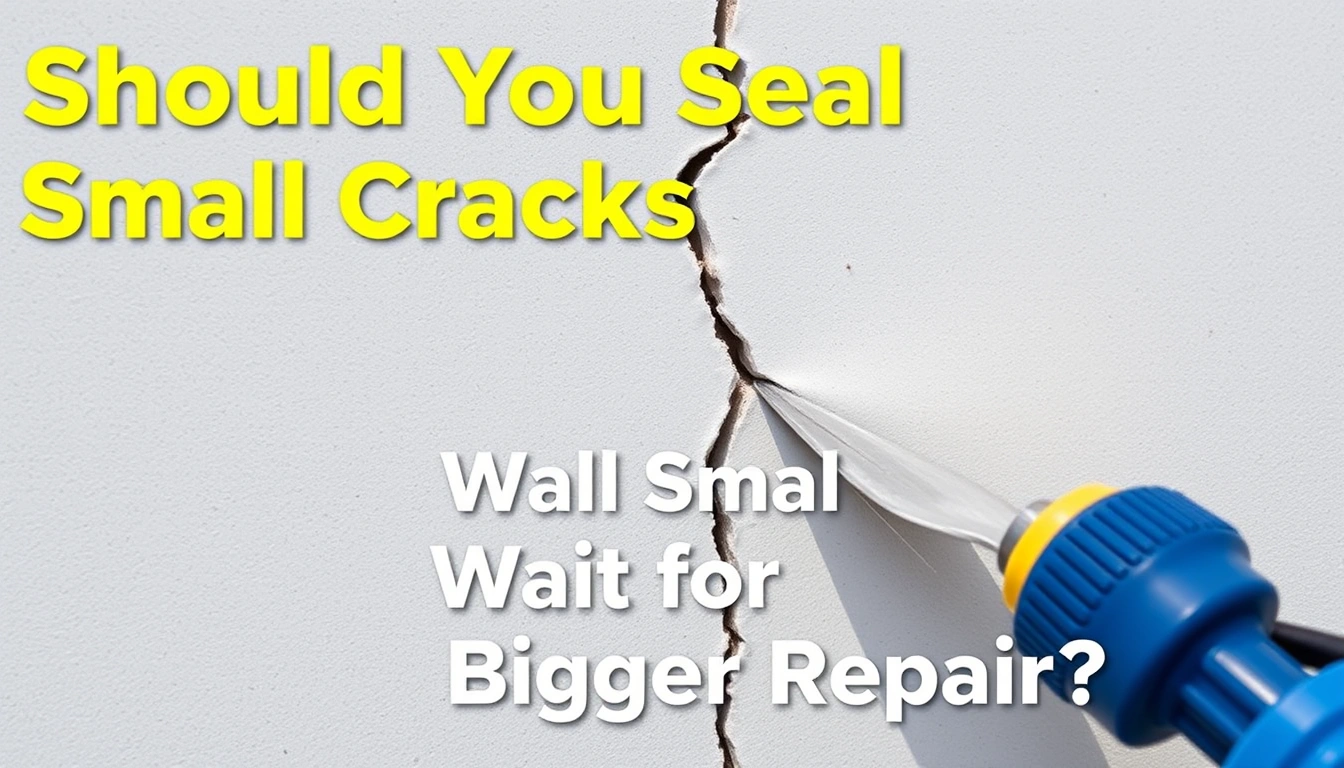 Should You Seal Small Cracks Now or Wait for a Bigger Repair?