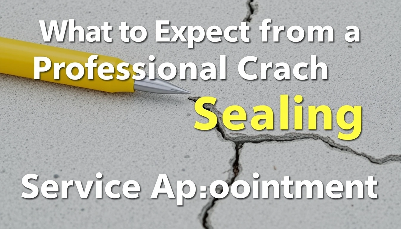 What to Expect from a Professional Crack Sealing Service Appointment