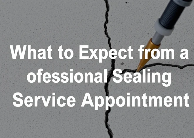 What to Expect from a Professional Crack Sealing Service Appointment