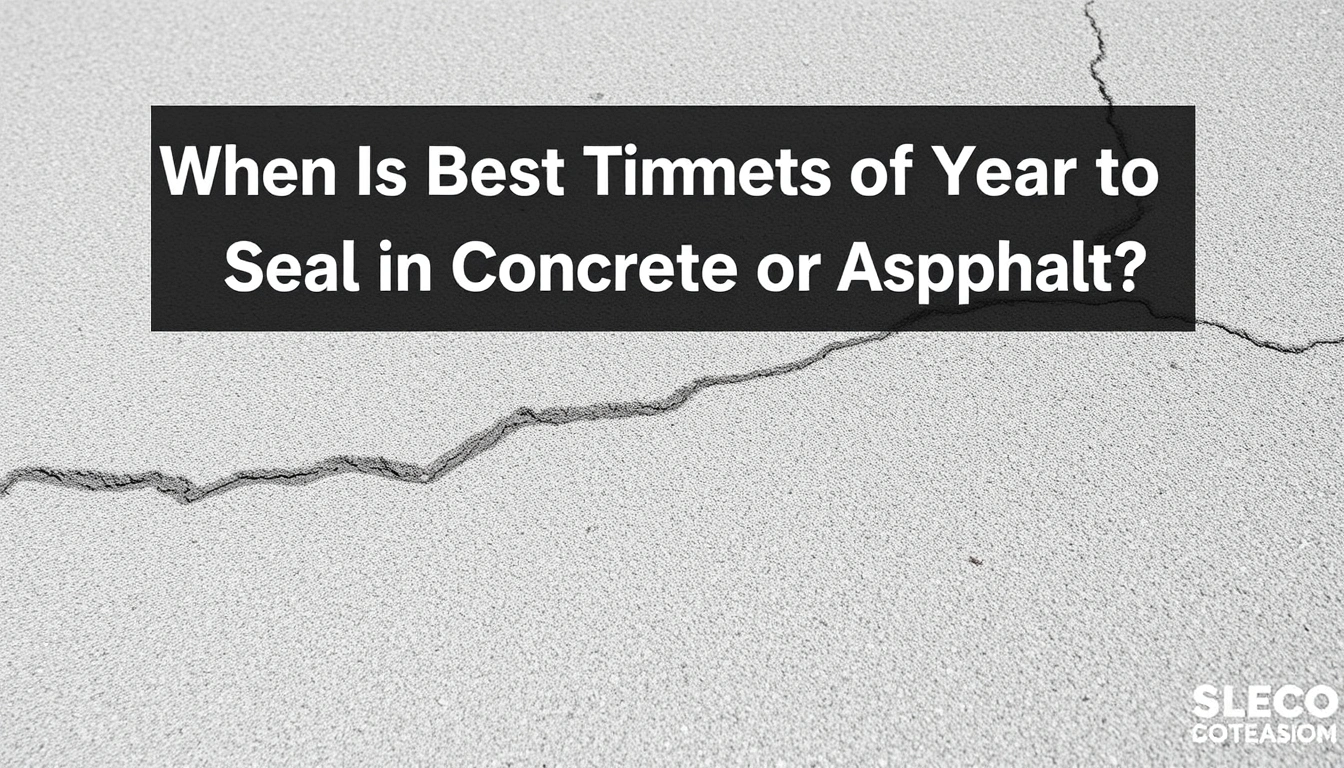 When Is the Best Time of Year to Seal Cracks in Concrete or Asphalt?