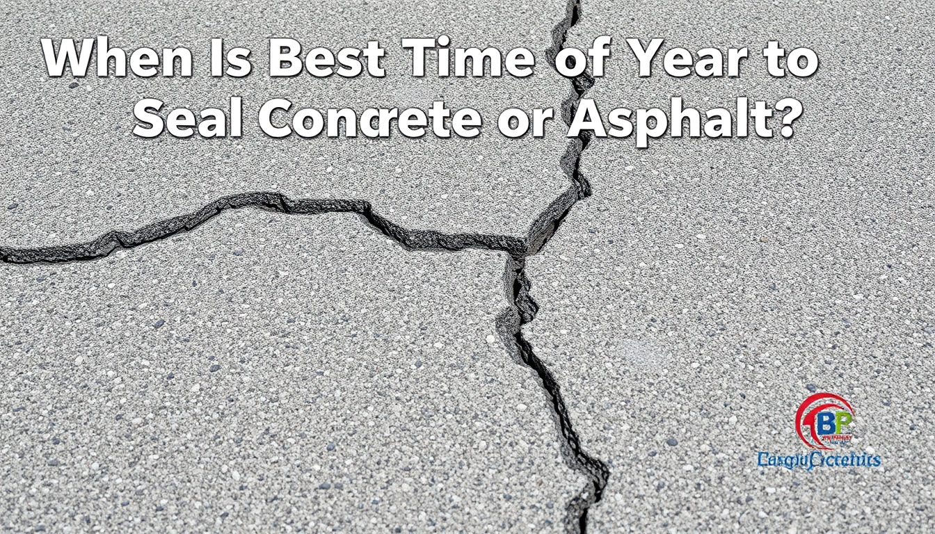 When Is the Best Time of Year to Seal Cracks in Concrete or Asphalt?
